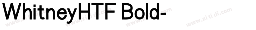 WhitneyHTF Bold字体转换